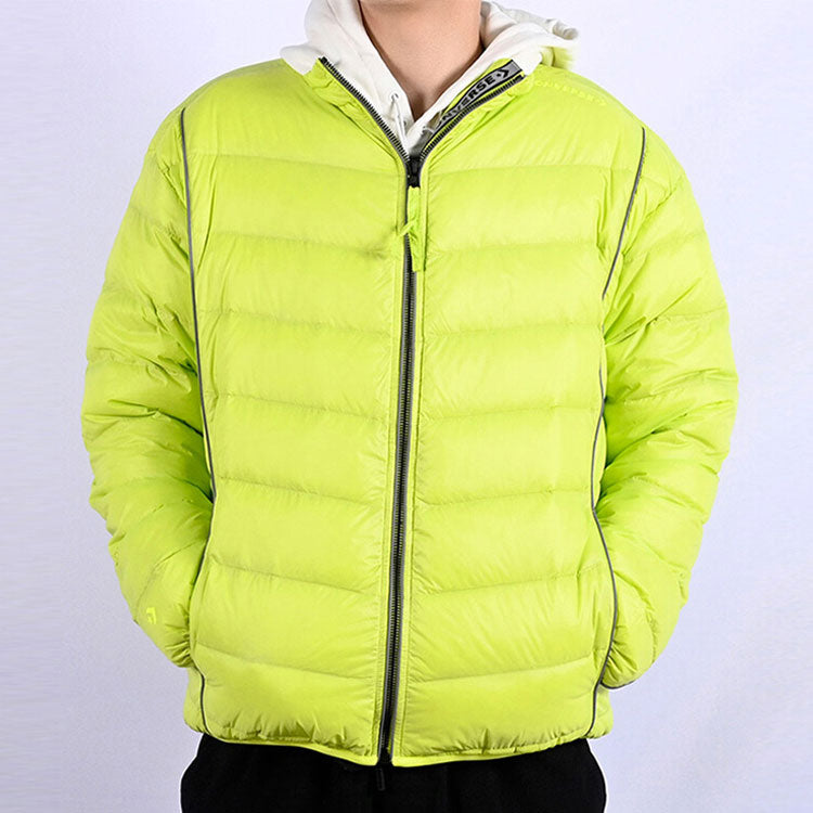 Converse Stand Collar Light Puffer Jacket Asia Sizing 'Fluorescent Green' 10020671-A01
