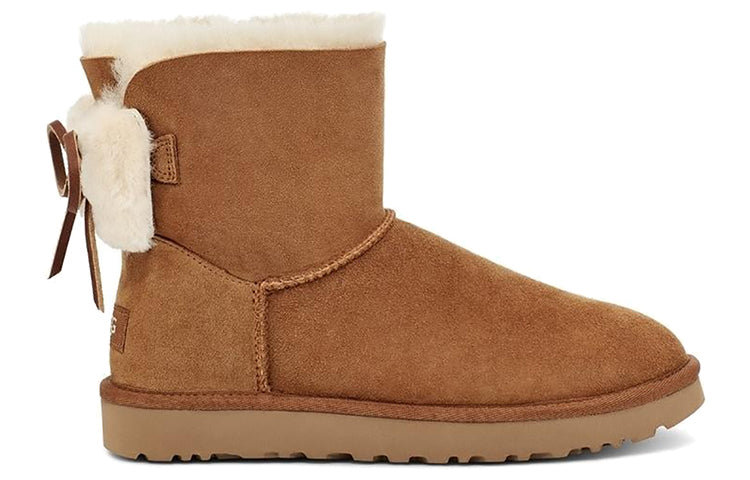 (WMNS) UGG Classic Dudble Bow Mini 'Brown' 1103652-CHE