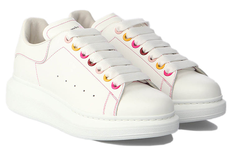 (WMNS) Alexander McQueen Oversized Sneaker 'White Rainbow' 553770WHZ4S9466
