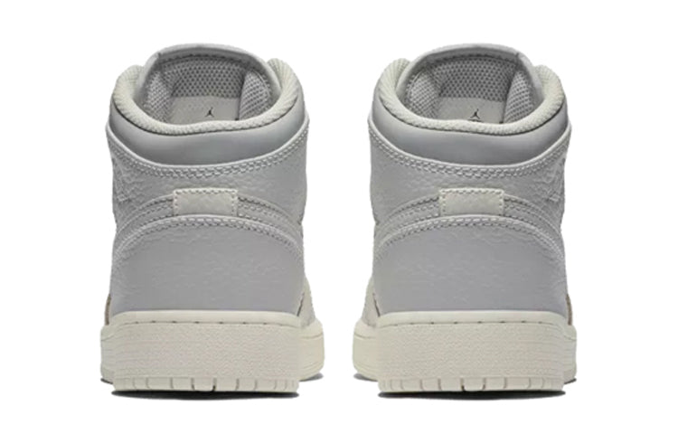 (GS) Air Jordan 1 Mid 'Light Bone' 554725-053