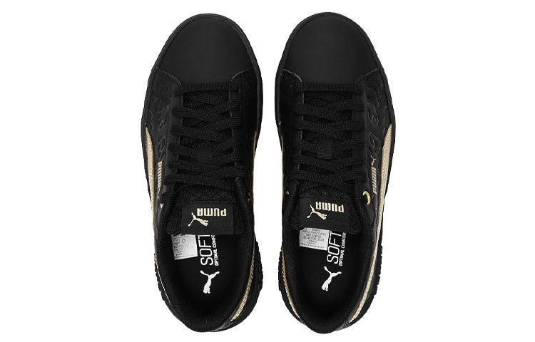 (WMNS) PUMA Smash Platform V2 'Celestial - Black Team Gold' 381156-02