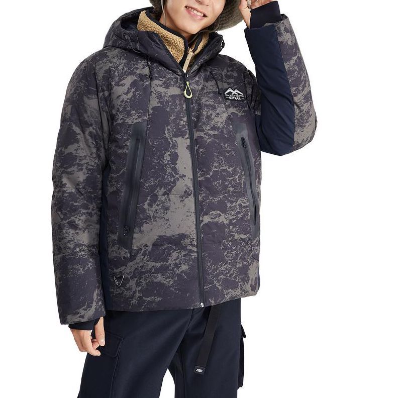 Skechers Sport Camo Warm Jacket 'Black Green' L423M081-03PY