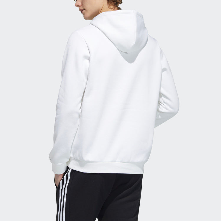 adidas neo M Ssfv1 1 Casual Sports hooded Printing Pullover White H52976