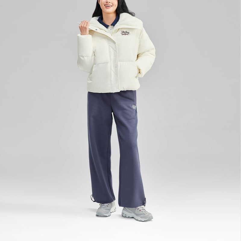 (WMNS) Skechers FASHION Letter Printed Down Jacket 'White' L423W124-0074