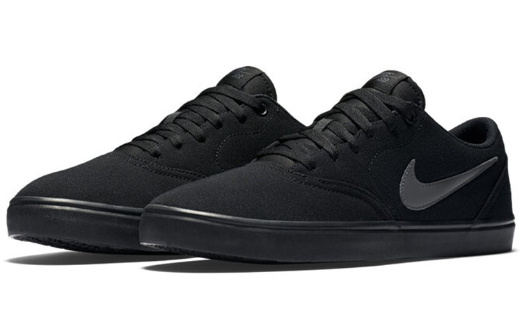 Nike Check Solarsoft Canvas SB 'Triple Black' 843896-002