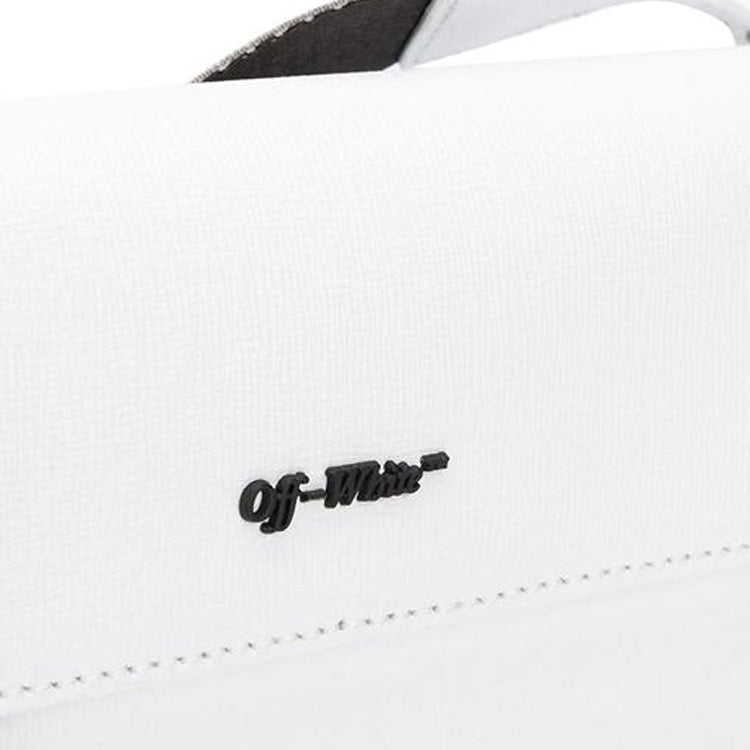 Off-White Industrial Logo Shoulder Bag White OMNA032E194230020100