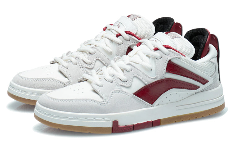 (WMNS) Li-Ning Wave Pro 'White Red Gum' AECR074-4