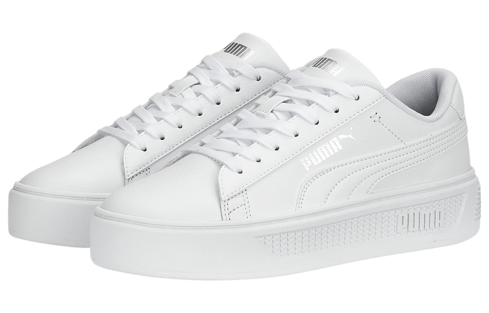 (WMNS) PUMA Smash Platform V3 'White' 390758-01