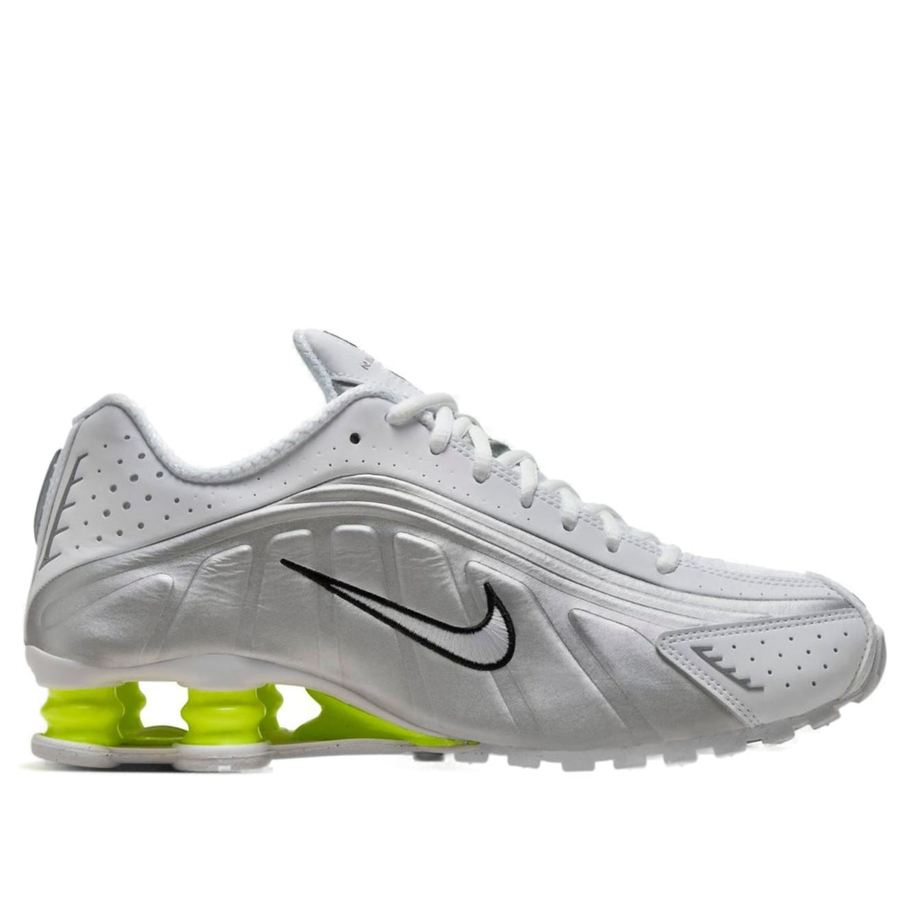 (WMNS) Nike Shox R4 'White Metallic Silver' AR3565-102
