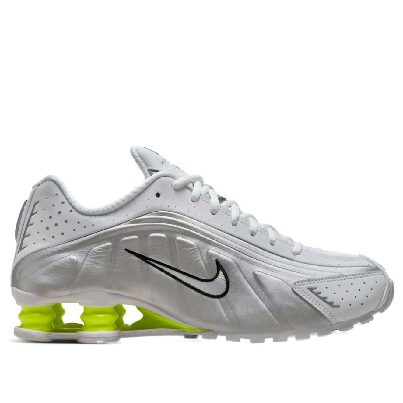 (WMNS) Nike Shox R4 'White Metallic Silver' AR3565-102