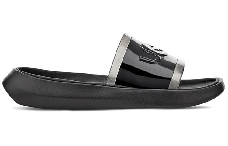 (WMNS) UGG Hilama Slide Black Slippers 1109592-BLK