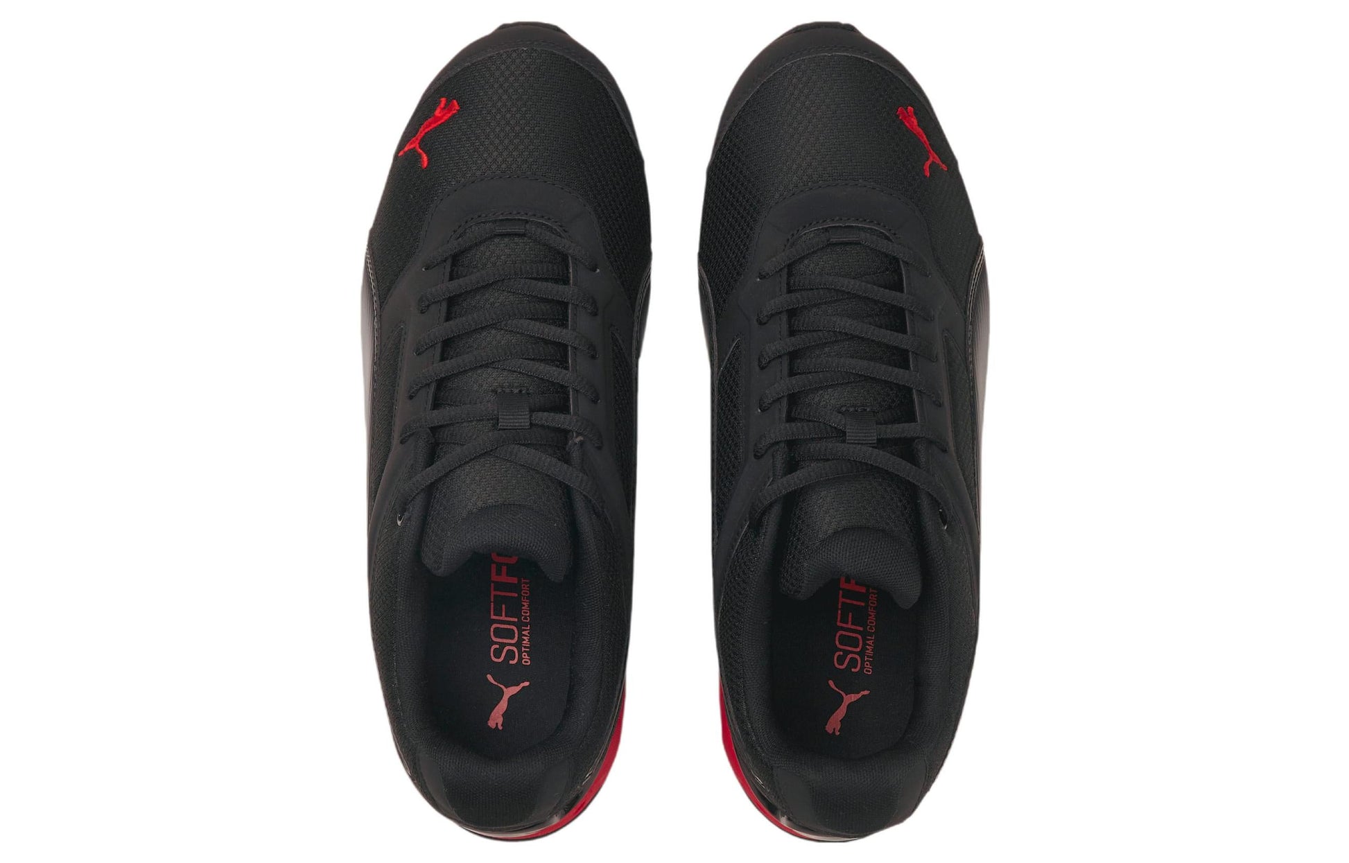 PUMA Tazon 7 Low Tops Black Red 195208-07