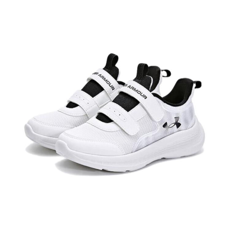 (GS) Under Armour Essential Sneakers 'White Black' 2412102