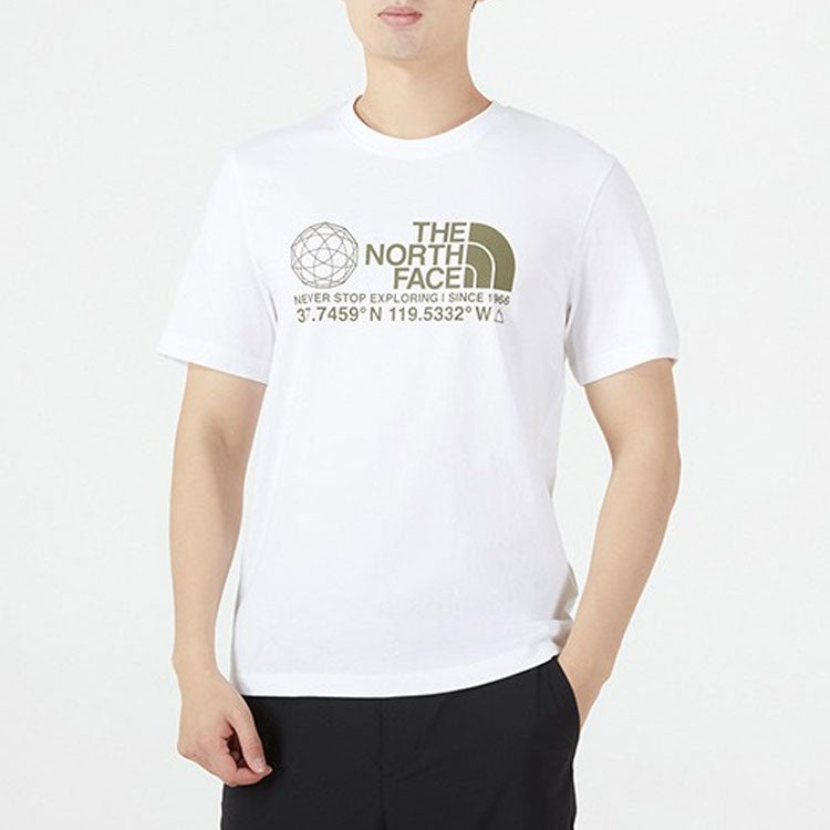 THE NORTH FACE Coordinates Short Sleeve T-Shirt 'White' NF0A7WAT-FN4