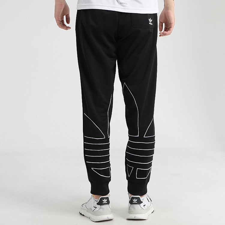 adidas originals Men's Big Trefoil Outline Track Pants Black GE0851