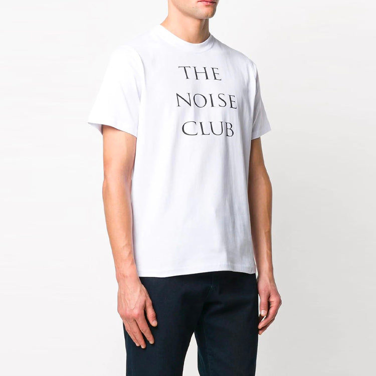 Men's McQ Alexander McQueen Round Neck Printing Alphabet Short Sleeve White 291571-ROJ27-9000