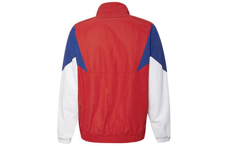 Men's Converse Classic Colorblock Jacket Red 10018363-A01