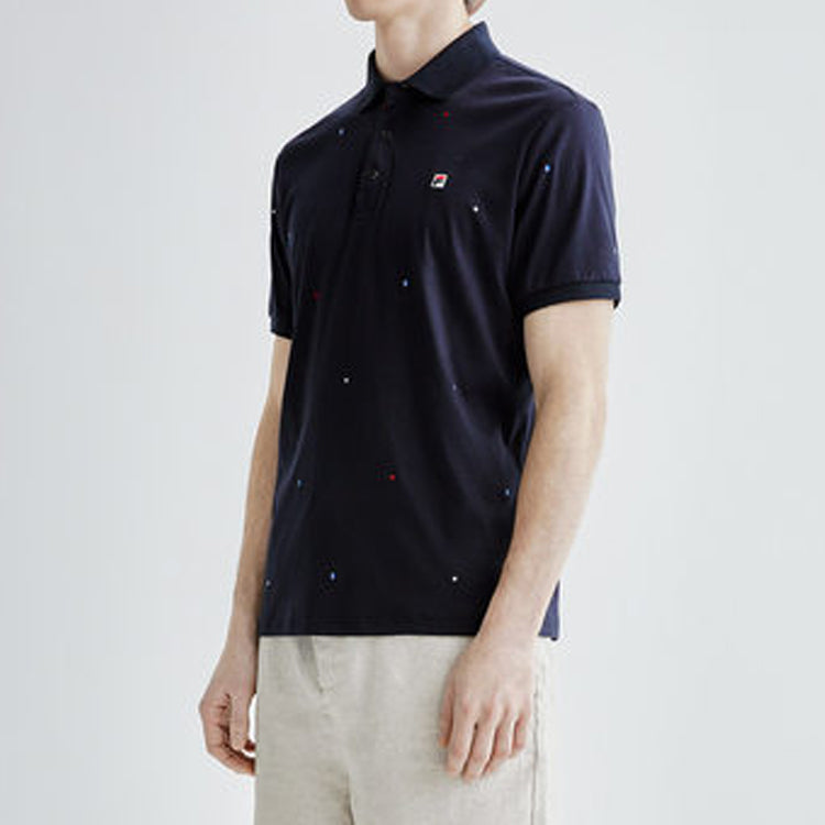 FILA Sports Knit Short Sleeve POLO Blue F11M021129F-NV
