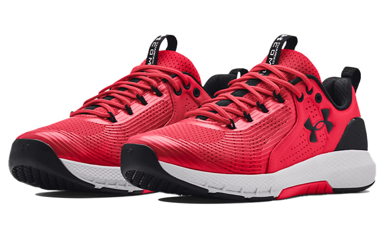 Under Armour Charged Commit 3 Training Shoes 'Red Halo Grey' 3023703-600