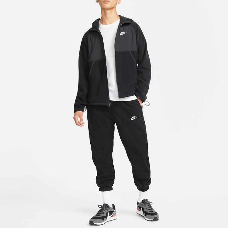 Men's Nike Solid Color Lacing Loose Sports Pants/Trousers/Joggers Black DD4893-010