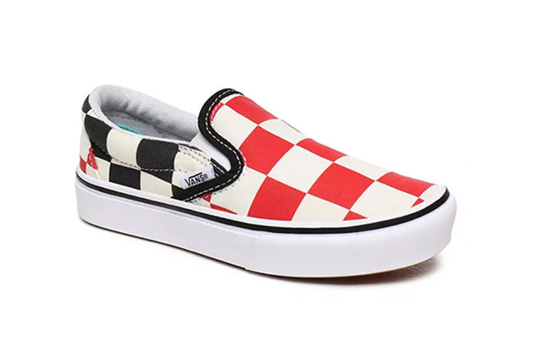 (PS) Vans Big Checker Comfycush Slip-on 'Black Red' VN0A4U1SXWD