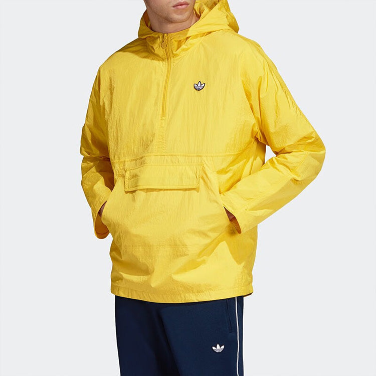 adidas originals Lightweight Pullover Jacket Tribe Yellow DU7857