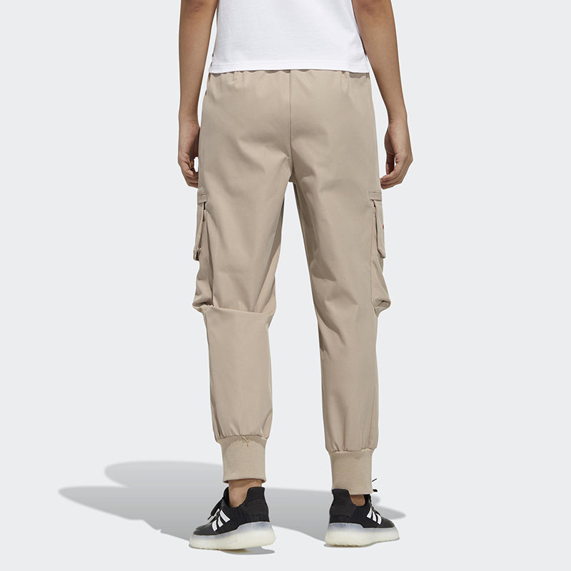 (WMNS) adidas Side Pocket Bundle Feet Woven Sports Pants 'Khaki' GP0612