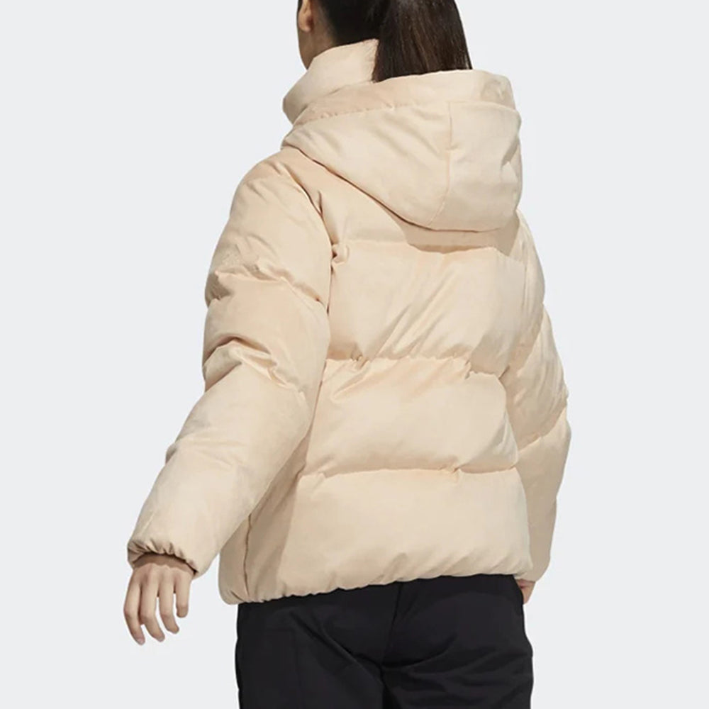 (WMNS) adidas Faux Suede Puffy Down Jacket Asia Sizing 'Beige' H20808