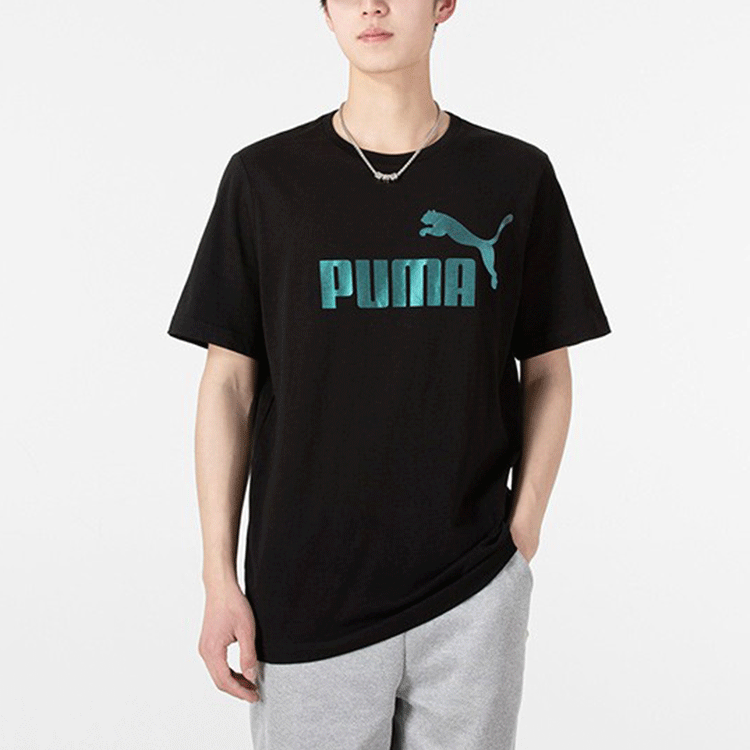 PUMA ESS+ Logo Execution T-Shirt 'Black' 849563-01