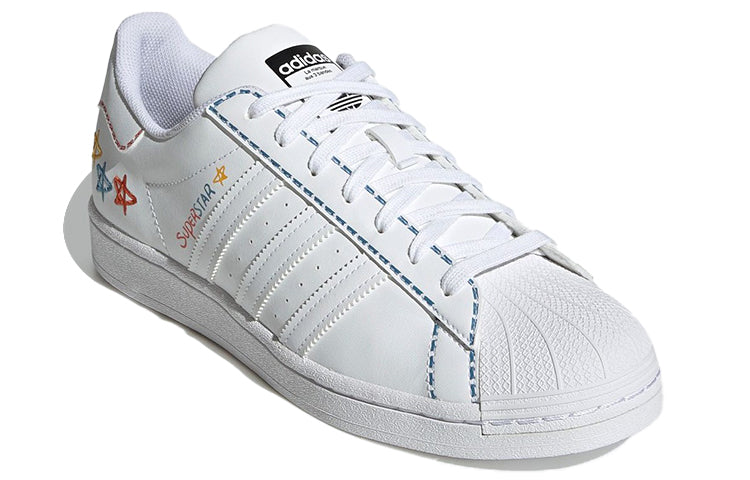 adidas Originals Superstar Shoes 'White Blue Yellow' GZ3034