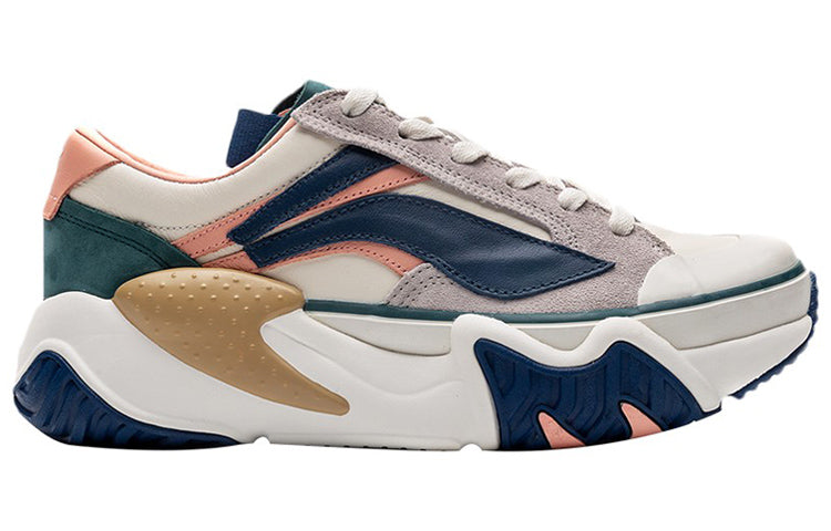 (WMNS) Li-Ning Wave HBRD 'White Blue Pink' AGCP378-3