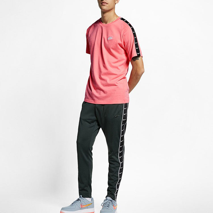 Nike Sportswear Swoosh Logo Sports Short Sleeve Pink BQ0025-668