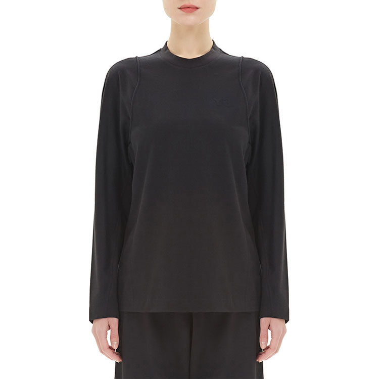 (WMNS) Y-3 Casual Solid Color Round Neck raglan sleeve Long Sleeves Black GK4475