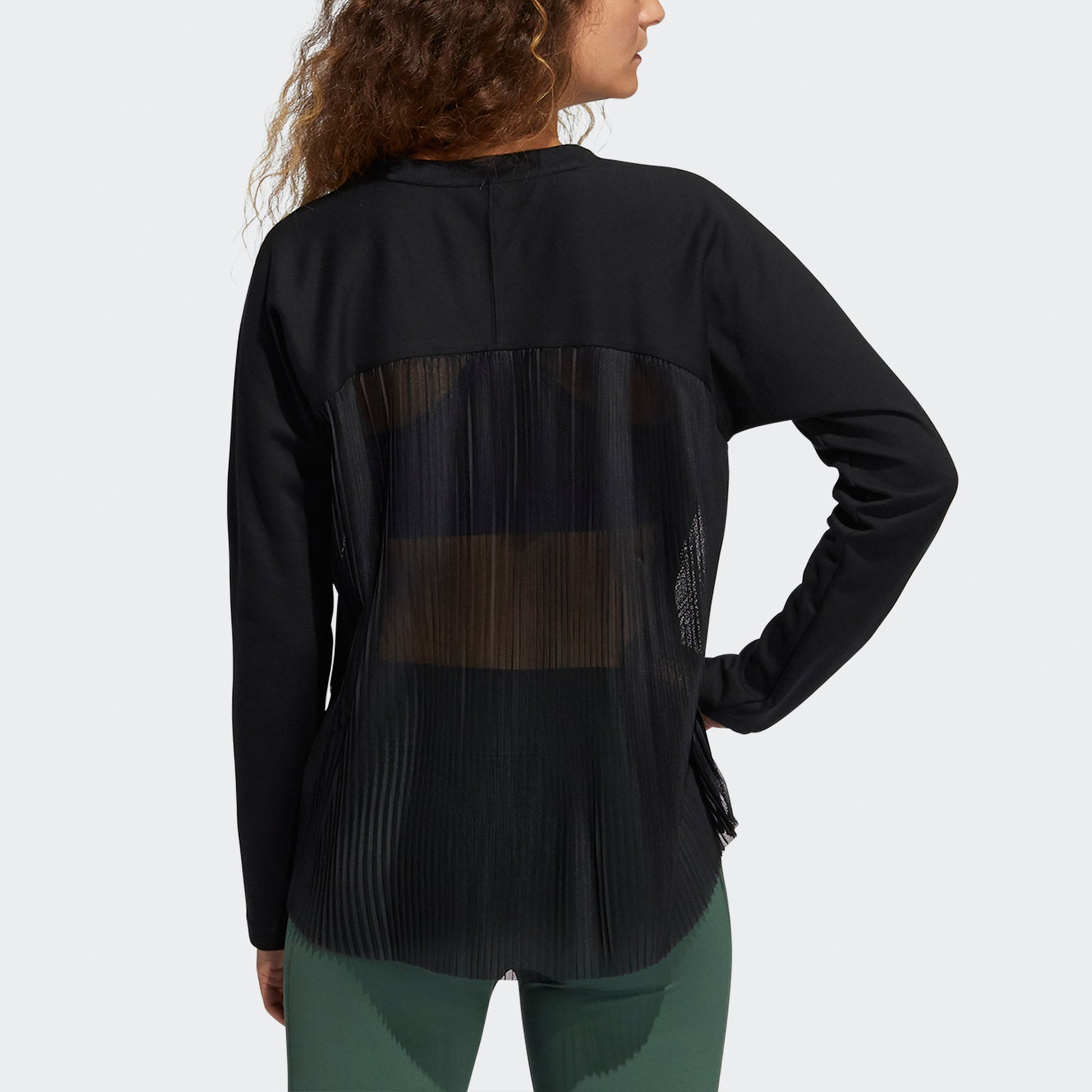 (WMNS) adidas Dance Layering Splicing Yoga Exercise Round Neck Black Hoodie GP4688