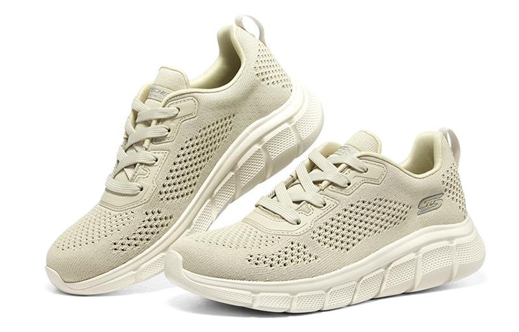 (WMNS) Skechers Bobs B Flex 'Beige' 117333-NAT