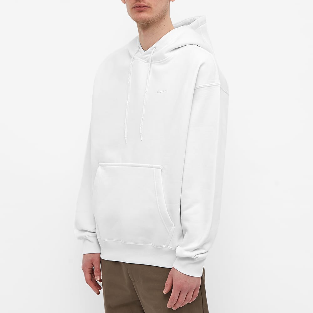 Men's Nike Small Logo Embroidered Solid Color Pullover Long Sleeves Hooded Sports White CV0552-121