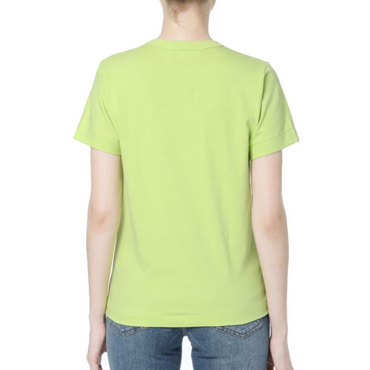 (WMNS) COMME des GARCONS PLAY Round Neck Short Sleeve Tee 'Green' AZ-T271-051-2