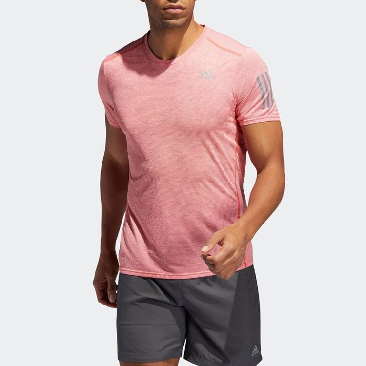 adidas Rs Cooler Ss M Running Sports Short Sleeve Orange EJ7036