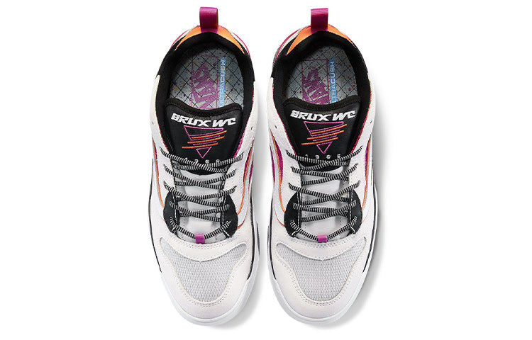 Vans Brux Wc Wear-resistant Non-Slip Retro Sports Shoe White Purple VN0A4BH4V8H