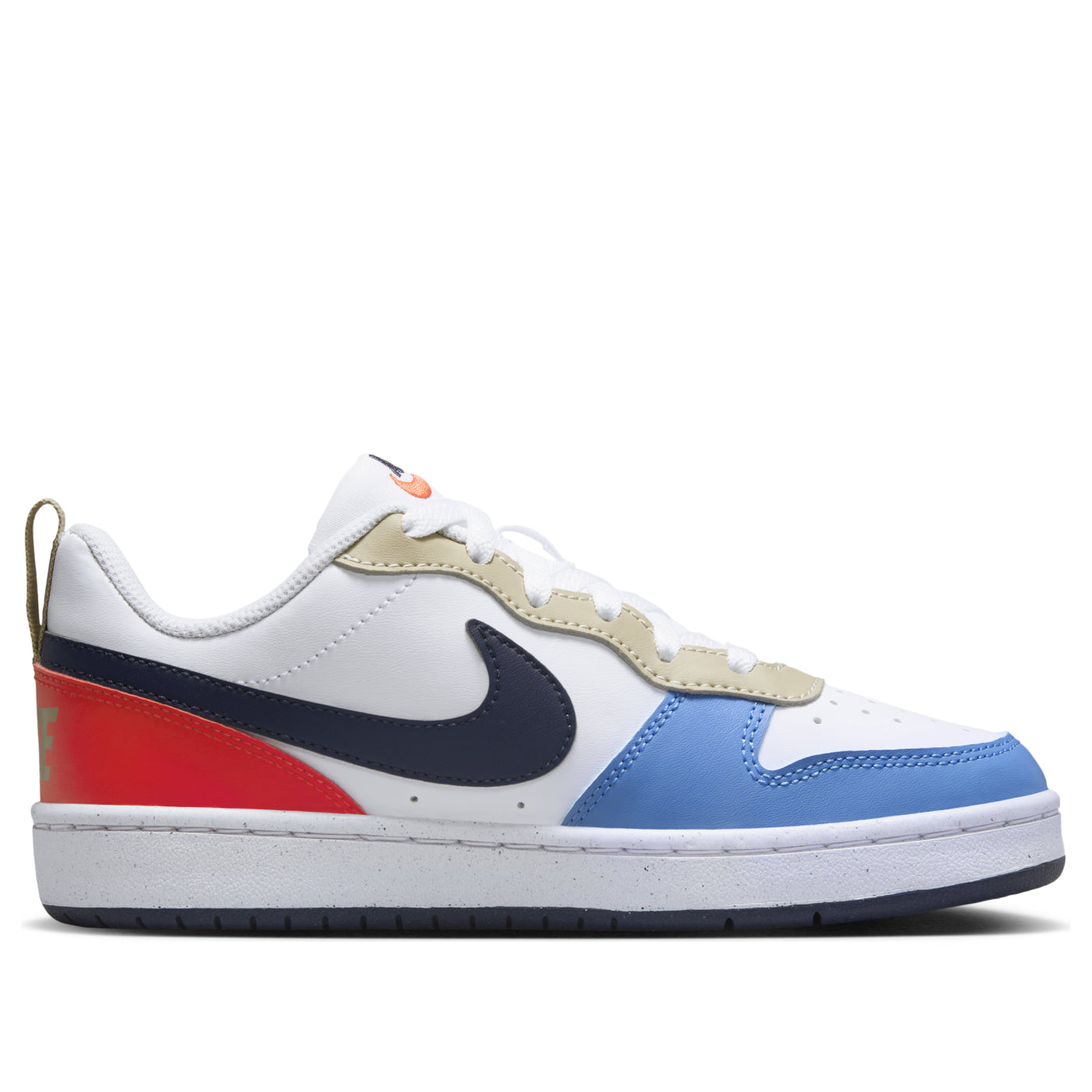 (GS) Nike Court Borough Low Recraft 'White Thunder Blue Crimson' DV5456-124