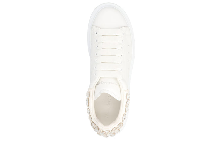 (WMNS) Alexander McQueen Larry Sneakers 'Crystal White' 733014WICYH9069