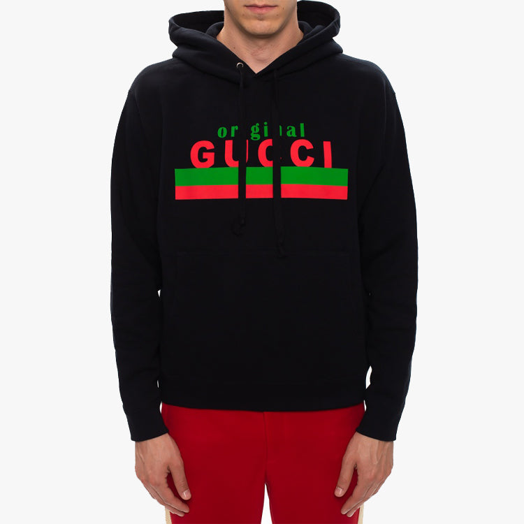 Gucci Logo Graphic Hoodie 'Black' 626989-XJCOR-1082