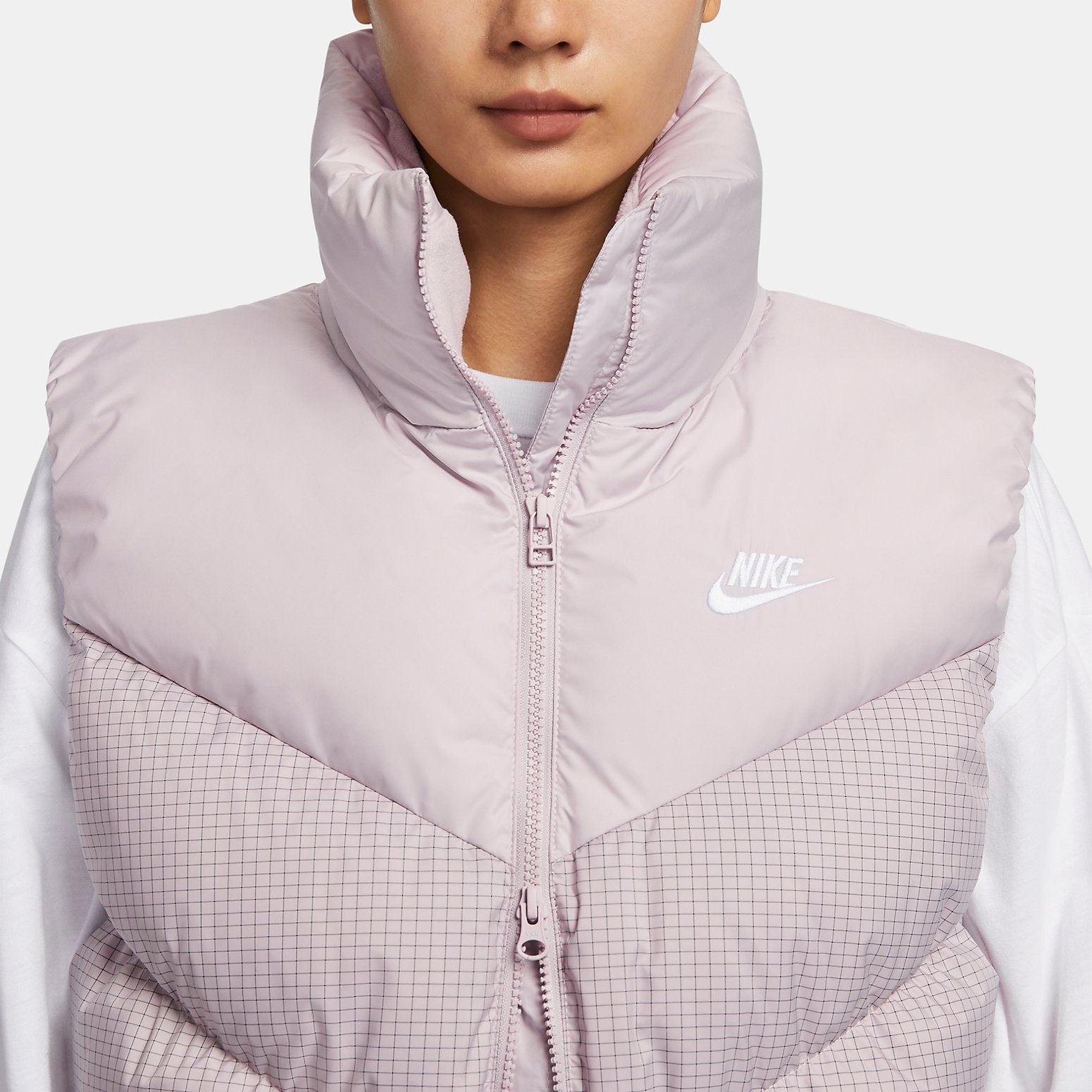 (WMNS) Nike Down Stand Collar Zipper Sleeveless Vest 'Black' FN0031-019