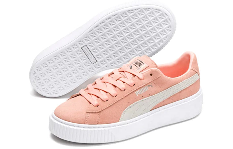 (WMNS) PUMA Suede Platform 'Orange Pink White' 362223-10