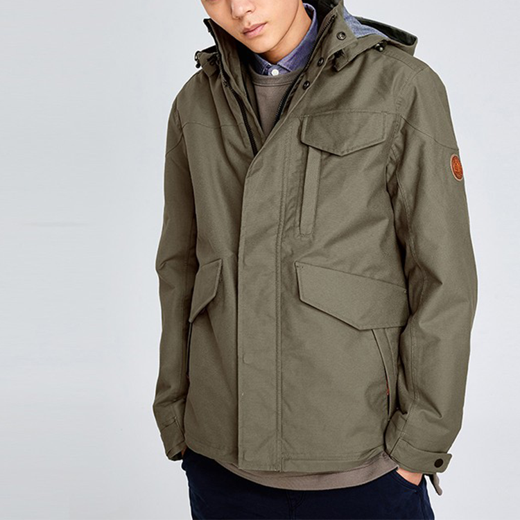 Men's Timberland Solid Color Stay Warm Jacket Gray Green A1GF1C24