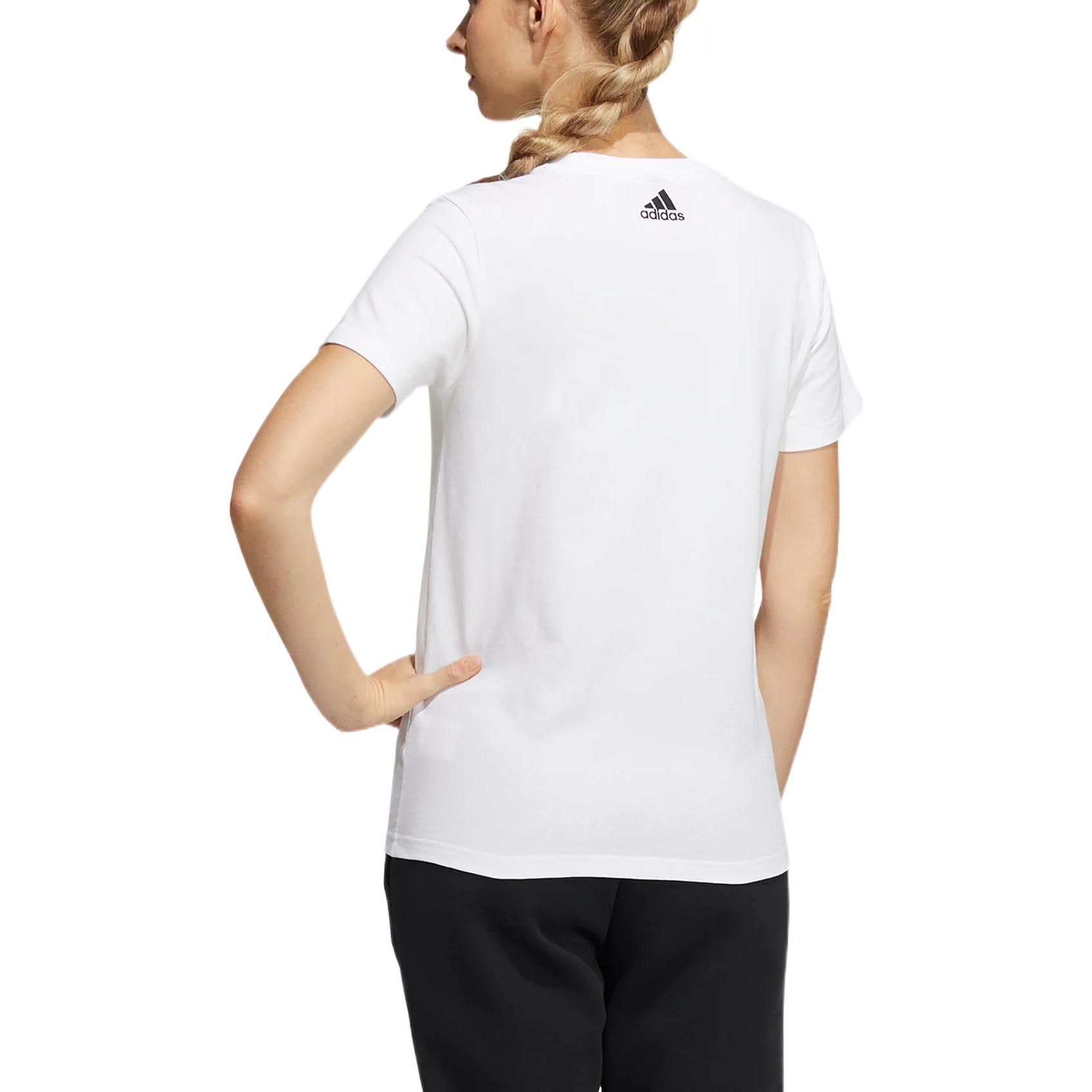 (WMNS) adidas UST  3 Bar T-Shirt Asia Sizing 'White Purple' HE9979