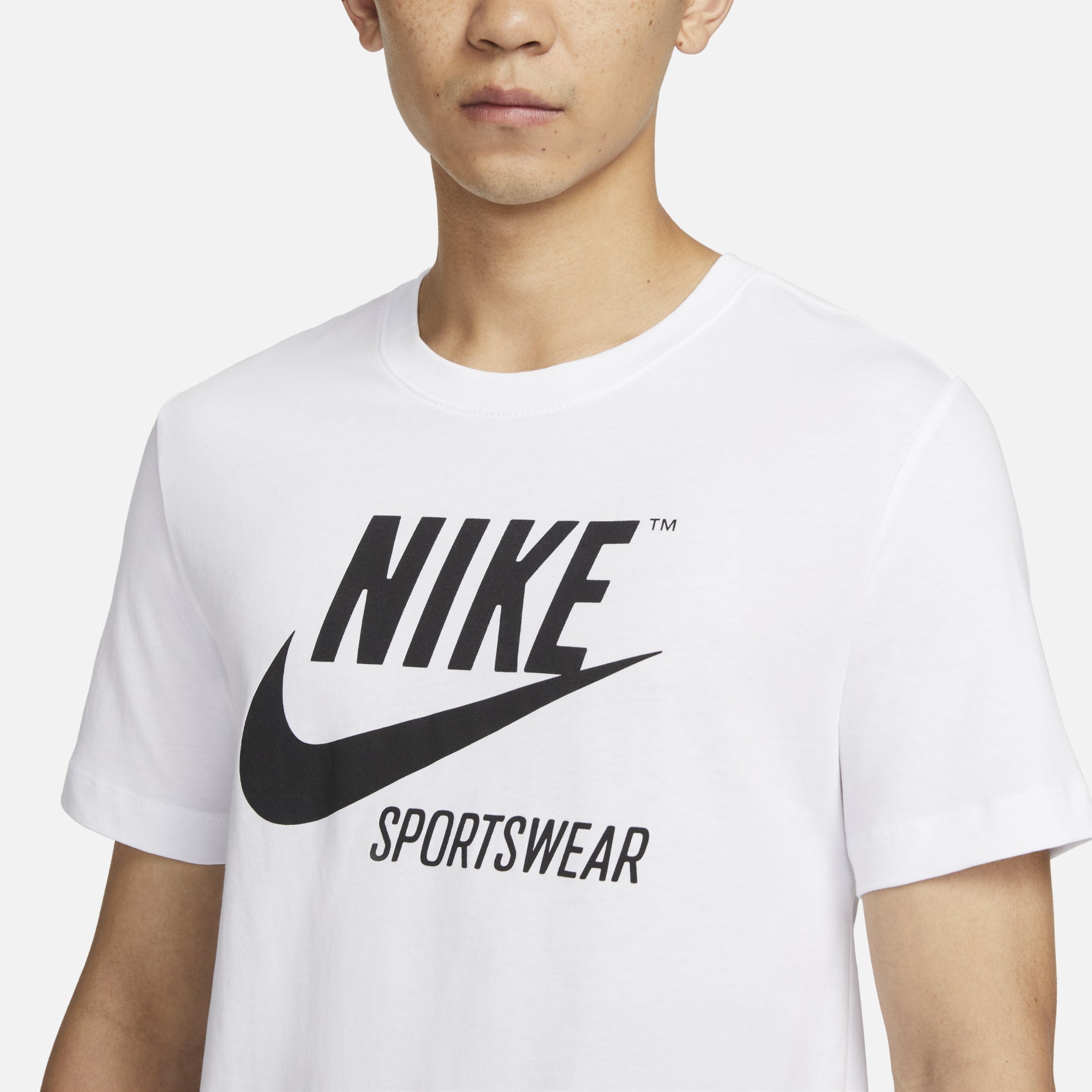 Nike Sportswear Crew Archive Logo T-Shirt 'White' BV0627-100