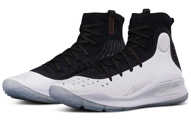 (GS) Under Armour Curry 4 Mid 'Black White' 1295995-004