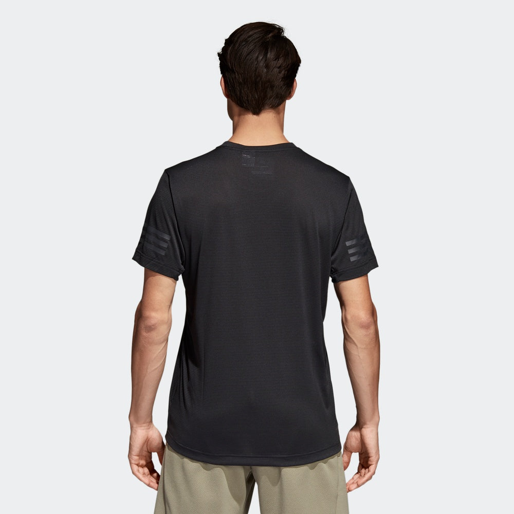 adidas Round Neck Short Sleeve Sports Training Black CW3927