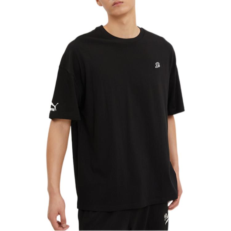 PUMA Logo T-Shirt 'Black' 538324-01